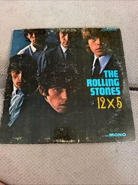 The Rolling Stones 12 x 5 Vinyl Album - Black/Blue Cover